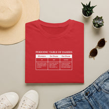 Periodic Table of Dashes T-Shirt — Grammar Nerd