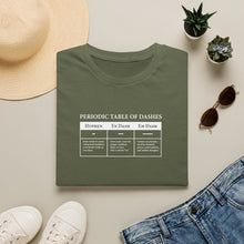 Periodic Table of Dashes T-Shirt — Grammar Nerd