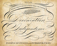 Spencerian Penmanship Practice Book: The Declaration of Independence