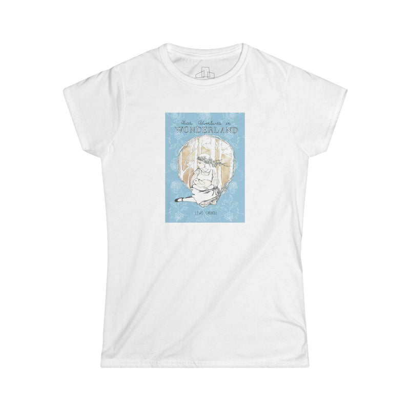 Alice in Wonderland Vintage Cover Tee — Classic Books Women’s T-Shirt