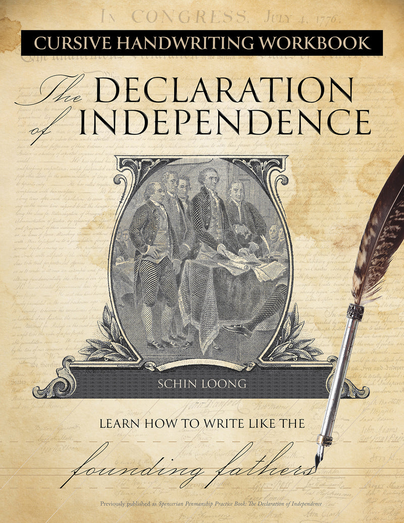Cursive Handwriting Workbook: The Declaration of Independence
