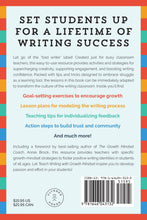 Teach Writing with Growth Mindset - Back Cover