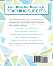 The Best Teacher Lesson Planner - Back Cover