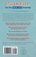 Serial Killer Trivia: Cold Cases - Back Cover