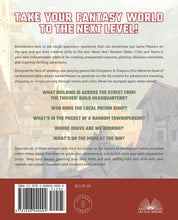 Random Tables: Cities and Towns - Back Cover