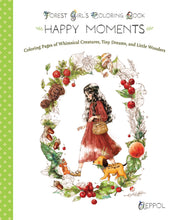 Happy Moments: Forest Girl's Coloring Book