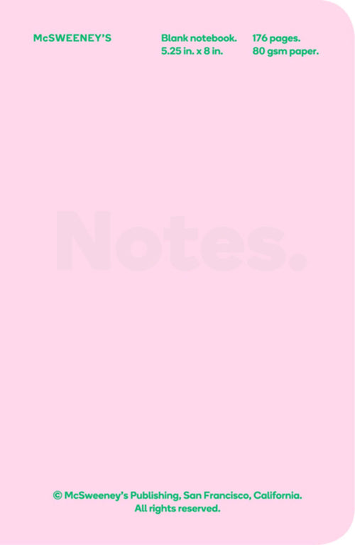 McSweeney's Blank Vinyl Notebook