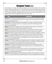 Random Tables: Dungeons and Lairs - Interior 1