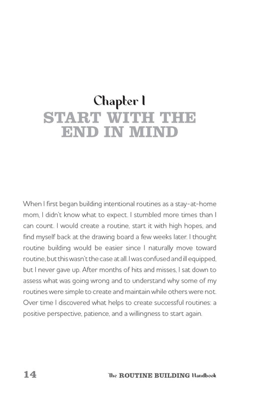 The Routine-Building Handbook