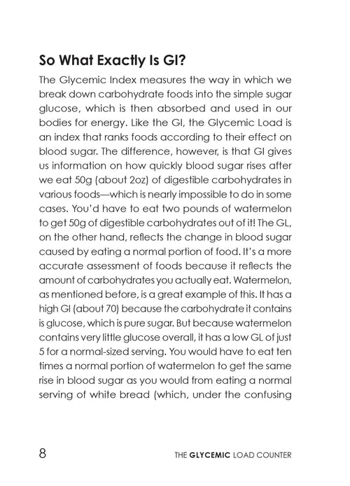 The Glycemic Load Counter