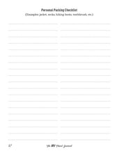 The RV Travel Journal - Interior 2