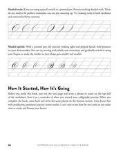 Copperplate Calligraphy Practice Book - Interior 3