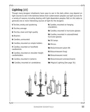 Random Tables: Dungeons and Lairs - Interior 4