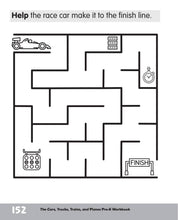 The Cars, Trucks, Trains, and Planes Pre-K Workbook - Interior 8